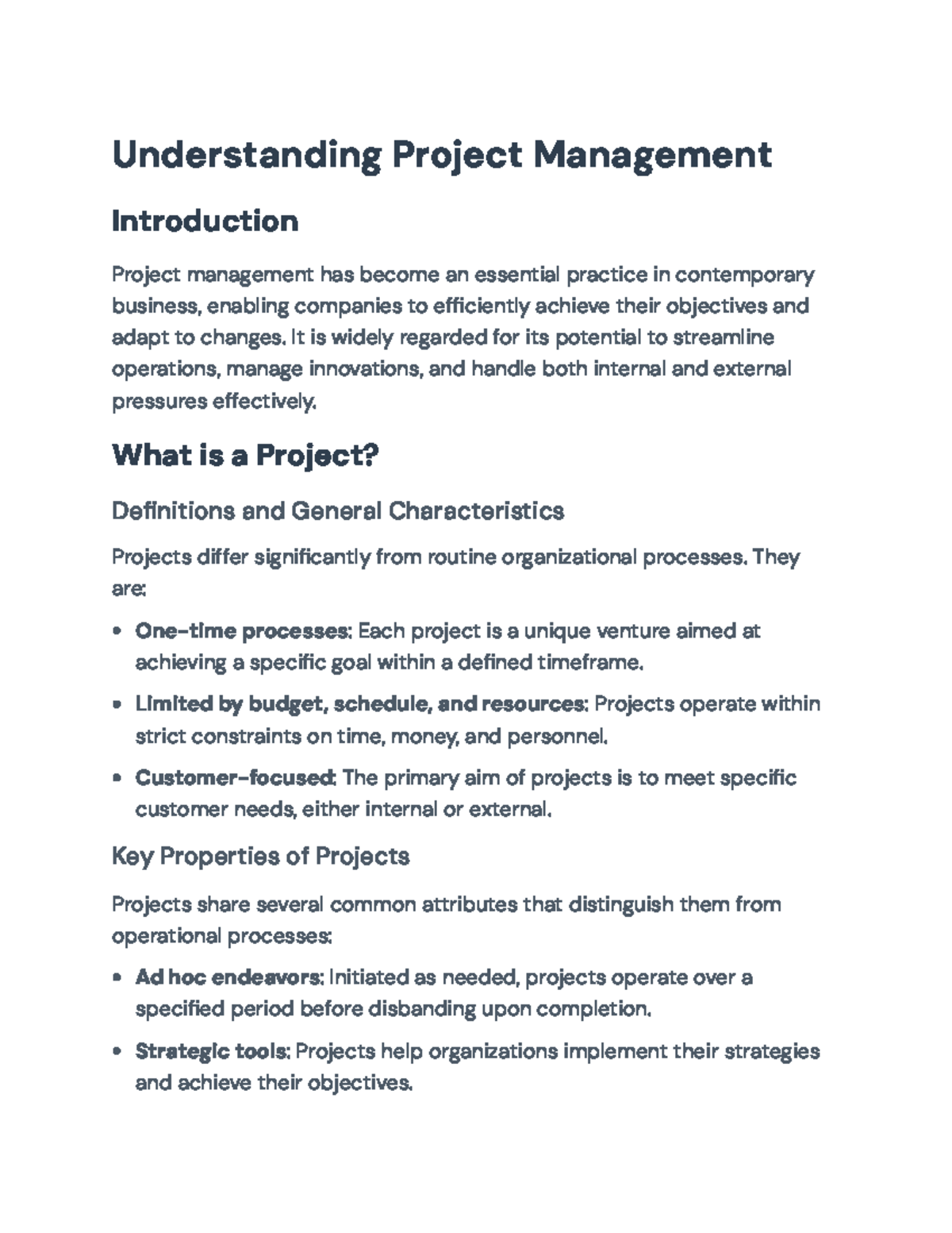 Comprehensive Guide to Project Management Fundamentals and Skills ...