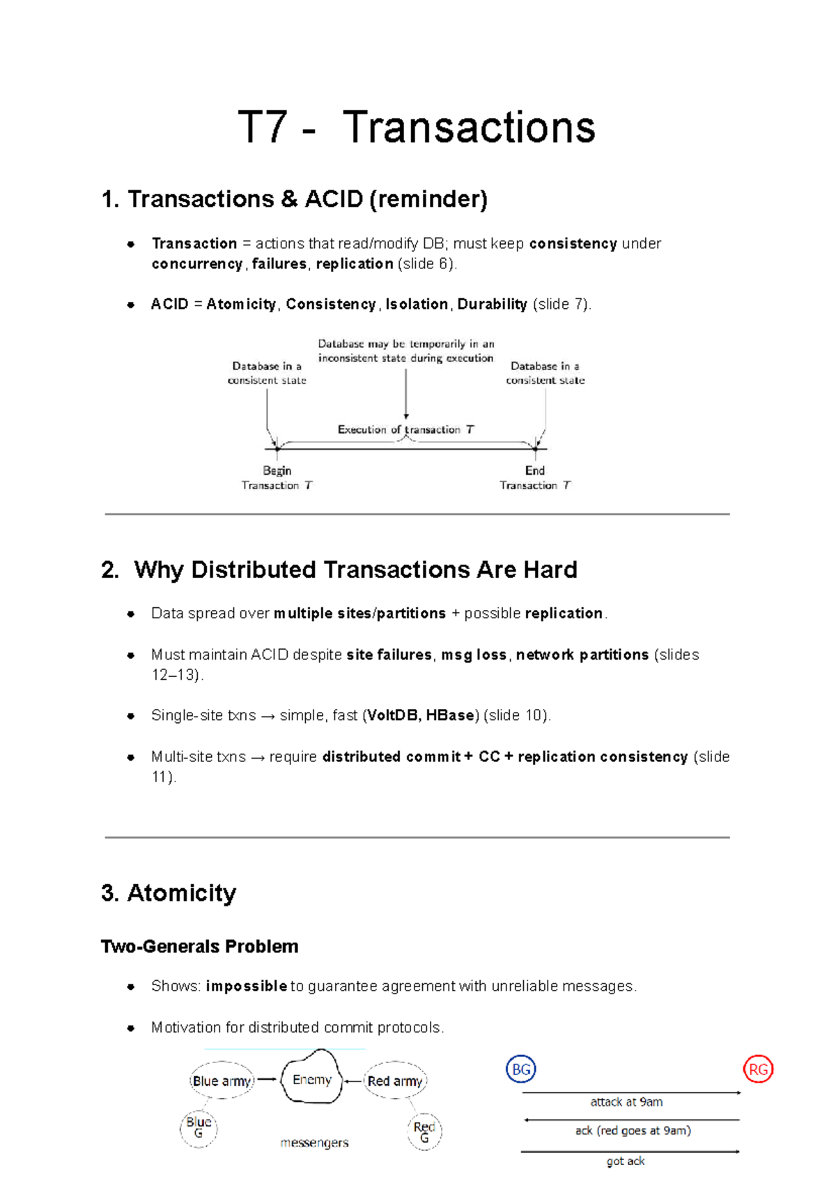 LSDM Summary - Notes on Distributed Transactions and ACID Principles ...