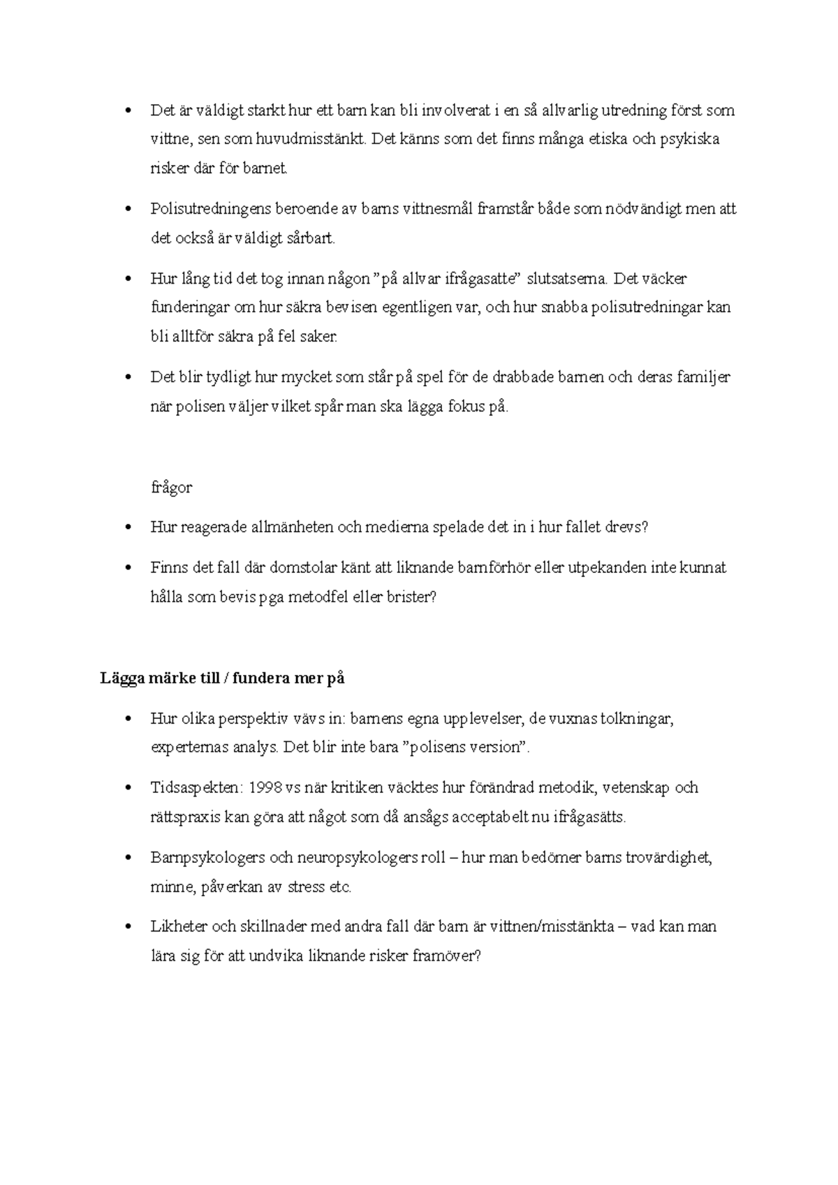 Ht 25 Sem 3: Etiska och Psykiska Risker i Kevinfallet - Studocu