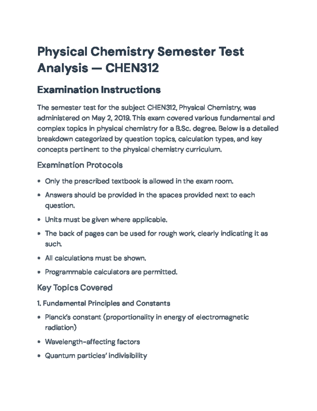 NCHE312 Experiment 3: Cyclovoltammetric Flow Chart for Redox Analysis ...