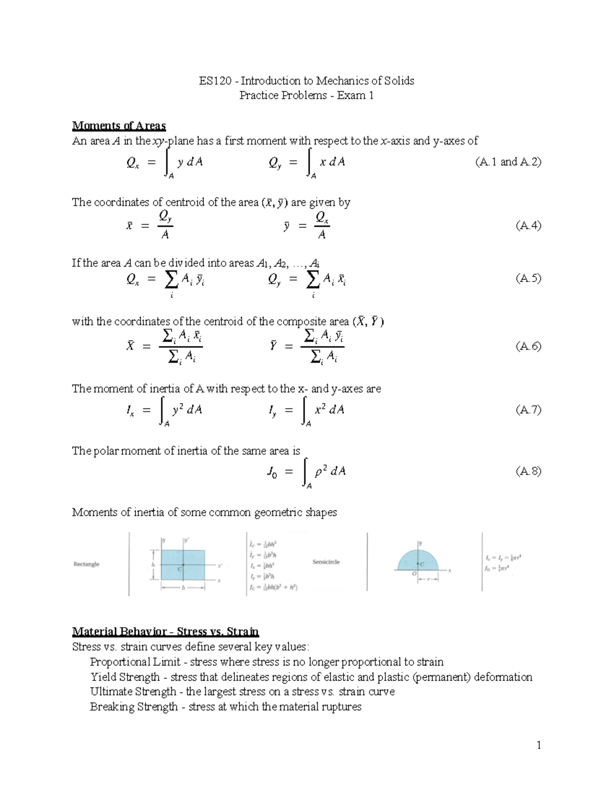 18.06 Lecture 1 Notes: Intro to Linear Algebra and Solving Equations ...