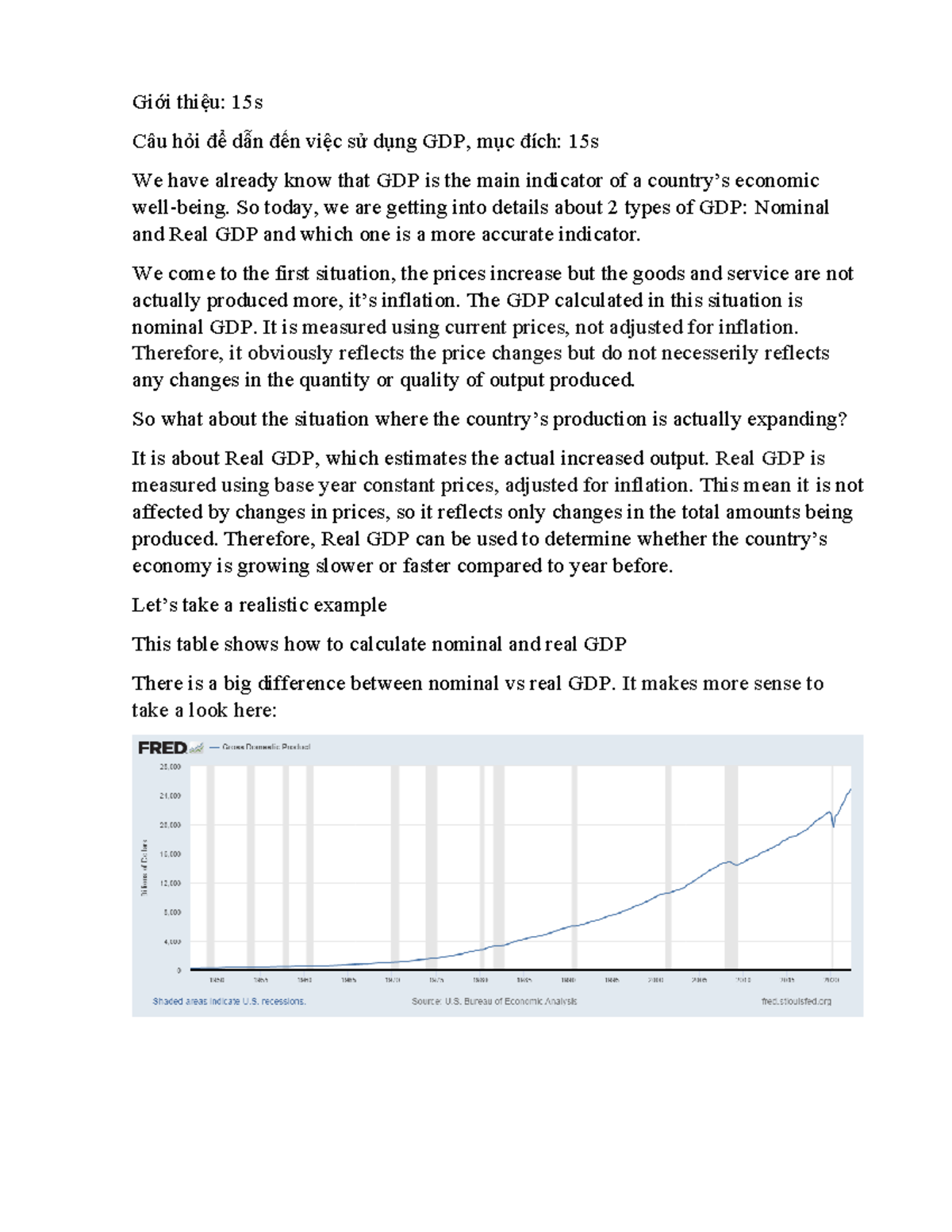 GDP Analysis: Nominal vs Real GDP in International Business - Studocu