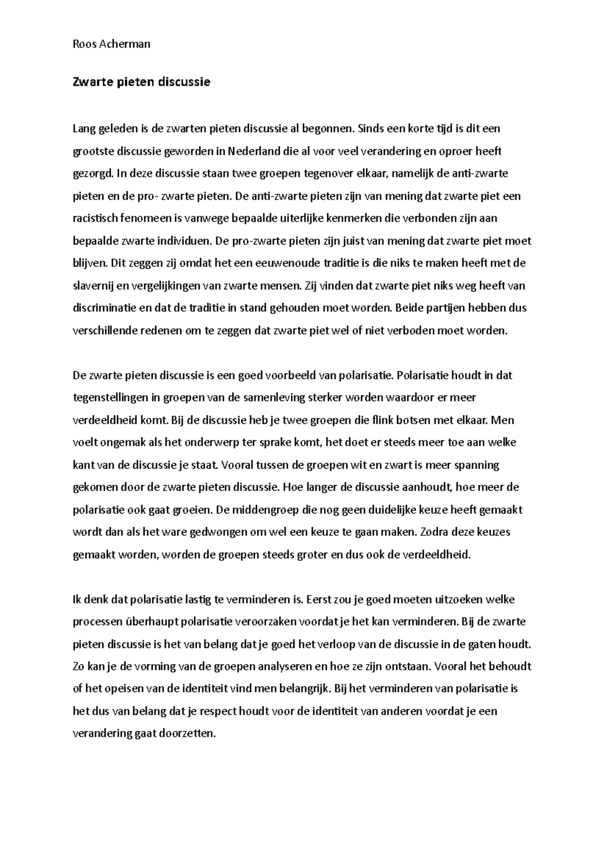 Zwarte Piet Discussie: Polarisatie en Maatschappelijke Impact - Studeersnel
