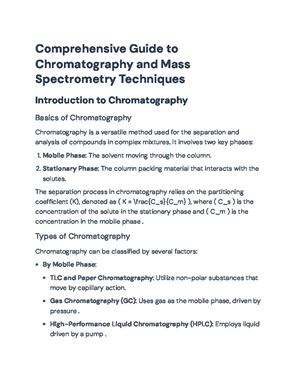 Comprehensive Guide to Chromatography: Principles & Techniques - In ...