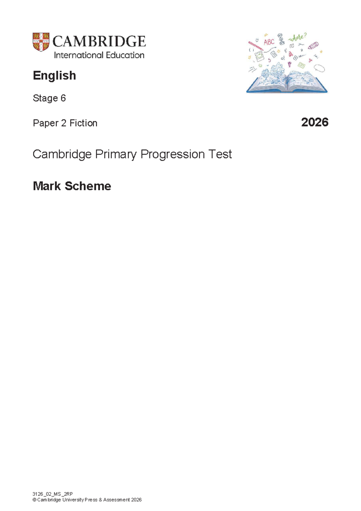 2026 English Stage 6 Paper 2 Mark Scheme Analysis - Studocu