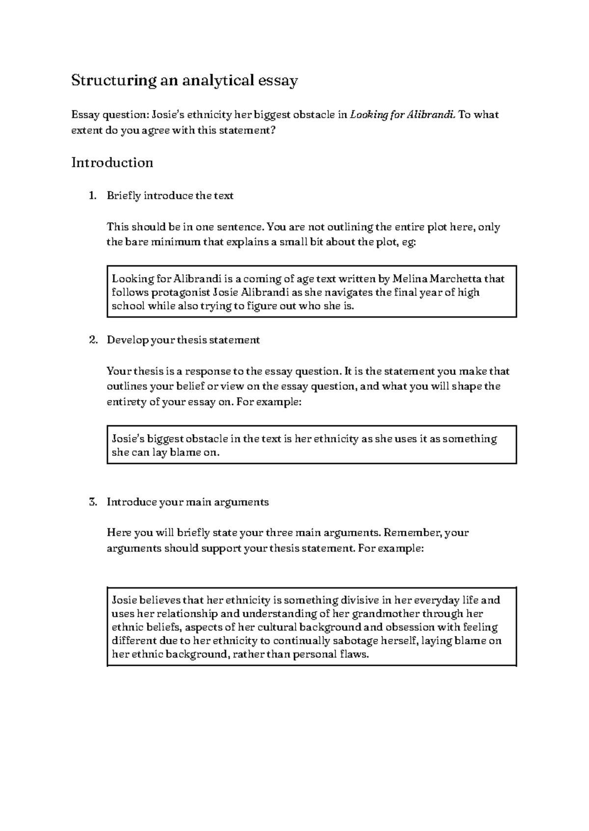 Analytical Essay Structuring Guide: Tips and Techniques - Studocu