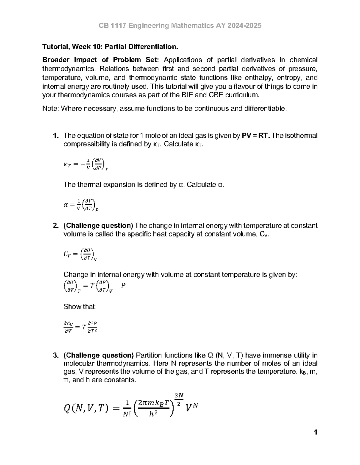 CB Engineering Mathematics AY Tutorial: Week 10 on partial ...