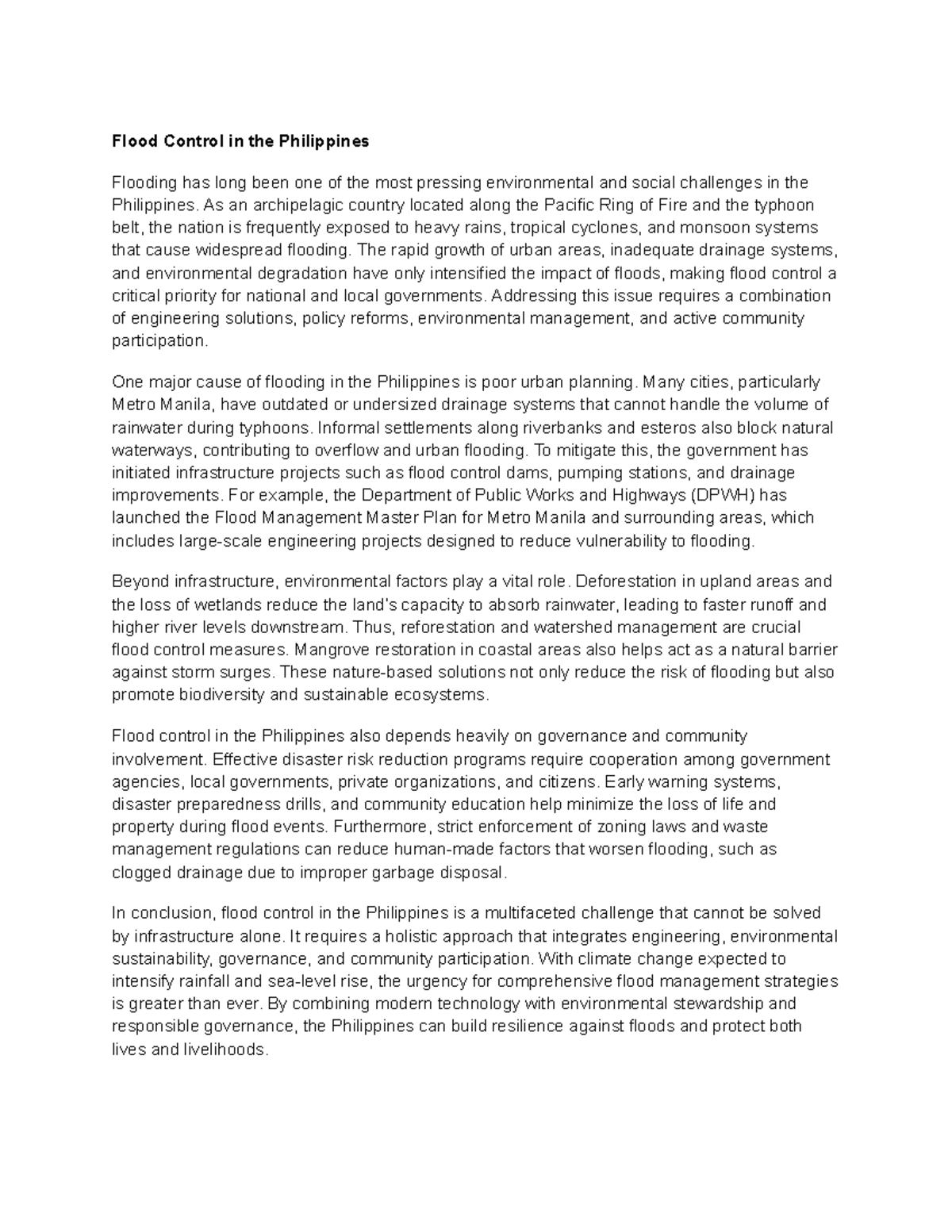Flood Control Strategies in the Philippines: Challenges & Solutions ...