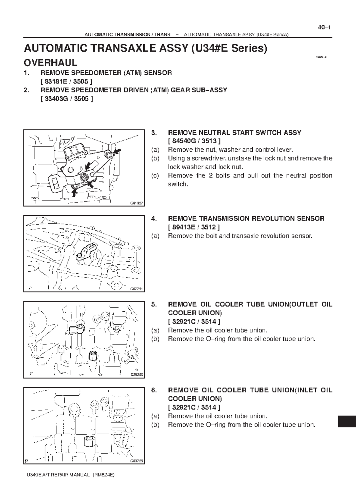 U340 Final Exam Notes on Automatic Transmission System Assembly - Studocu