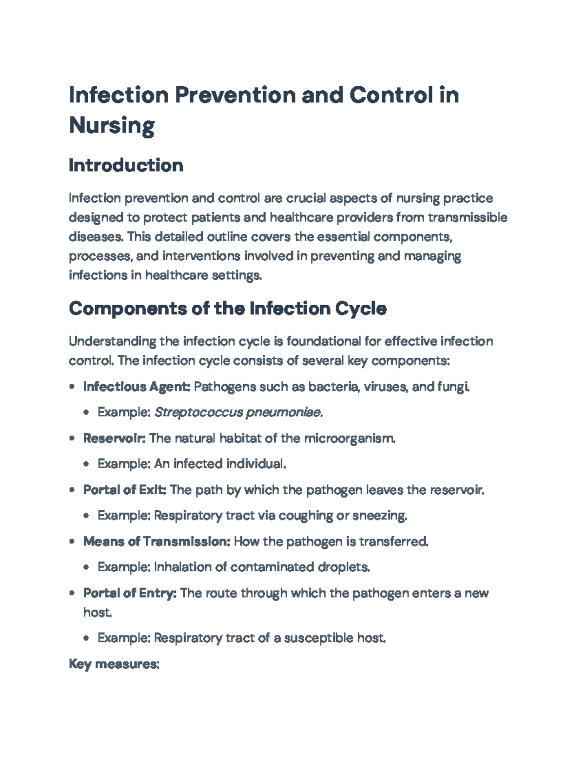 Nursing Strategies for Infection Prevention and Control in Healthcare ...
