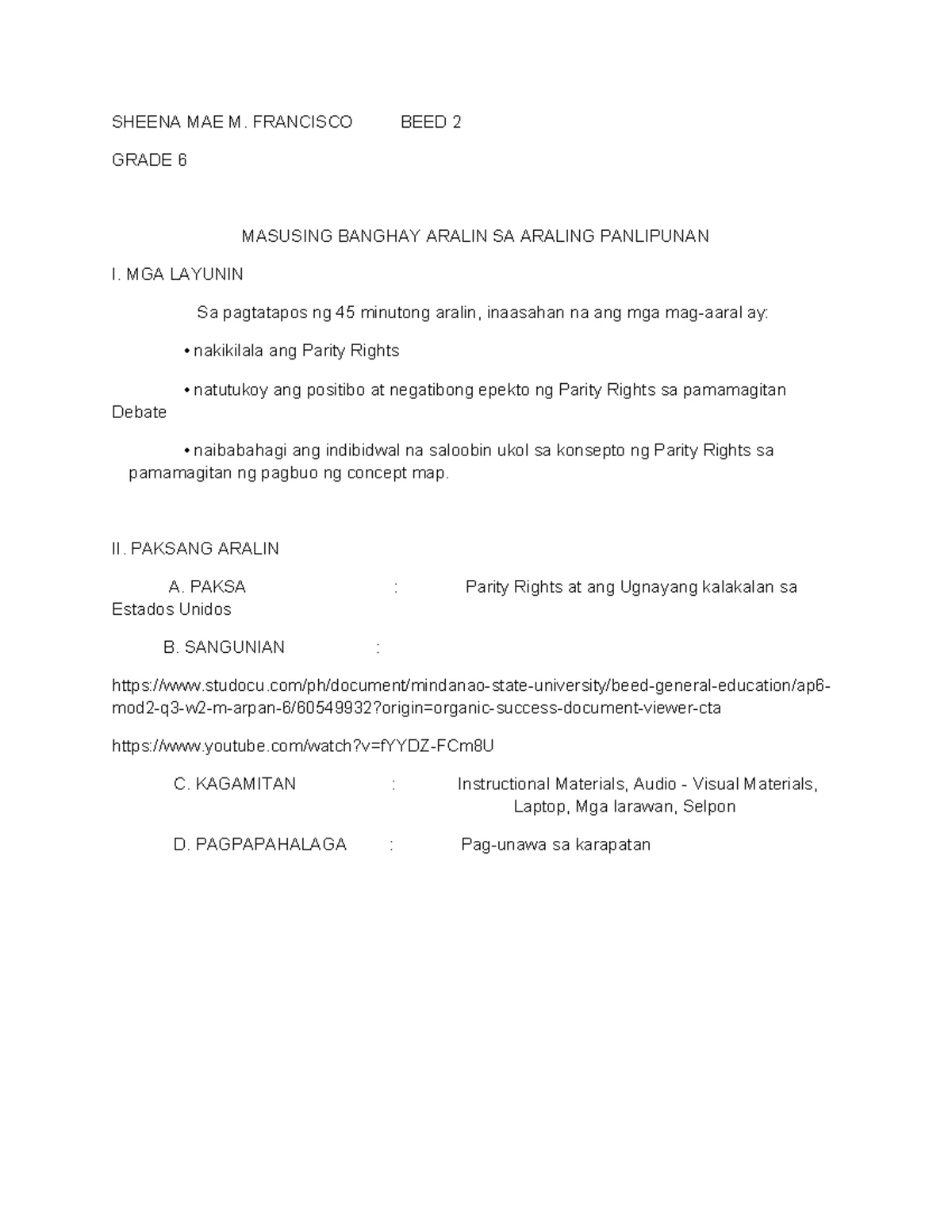 Senior High School Research Proposal: Peer Relationship & Spending ...