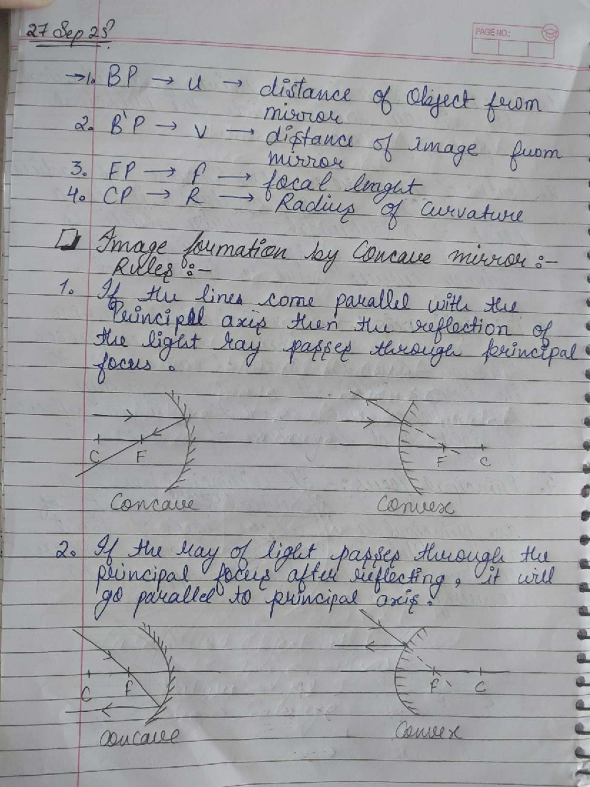 Physics Chapter 9: Image Formation with Concave and Convex Mirrors ...