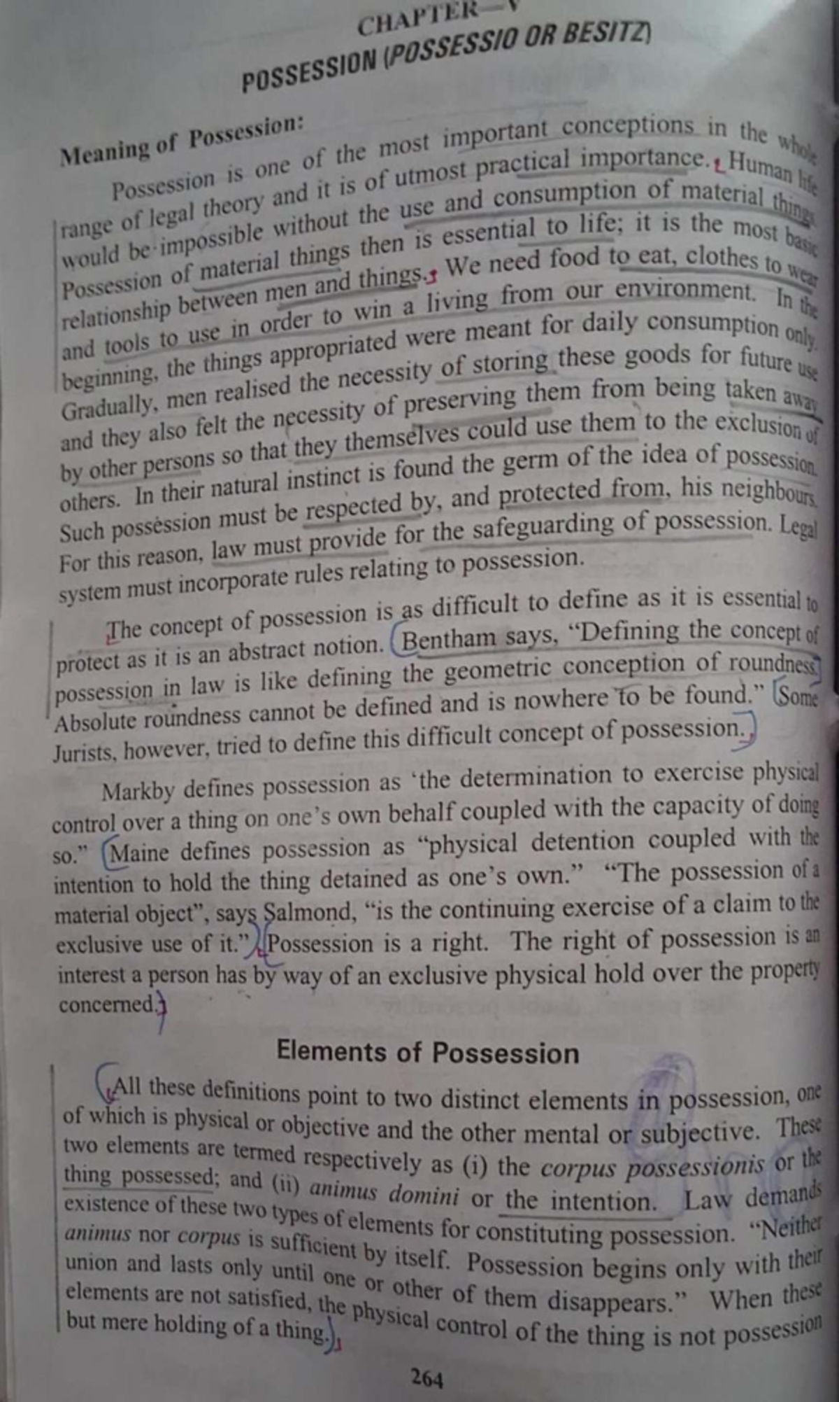 Possession Jurisprudence: Concepts of Possessio or Besitz (Law 101 ...