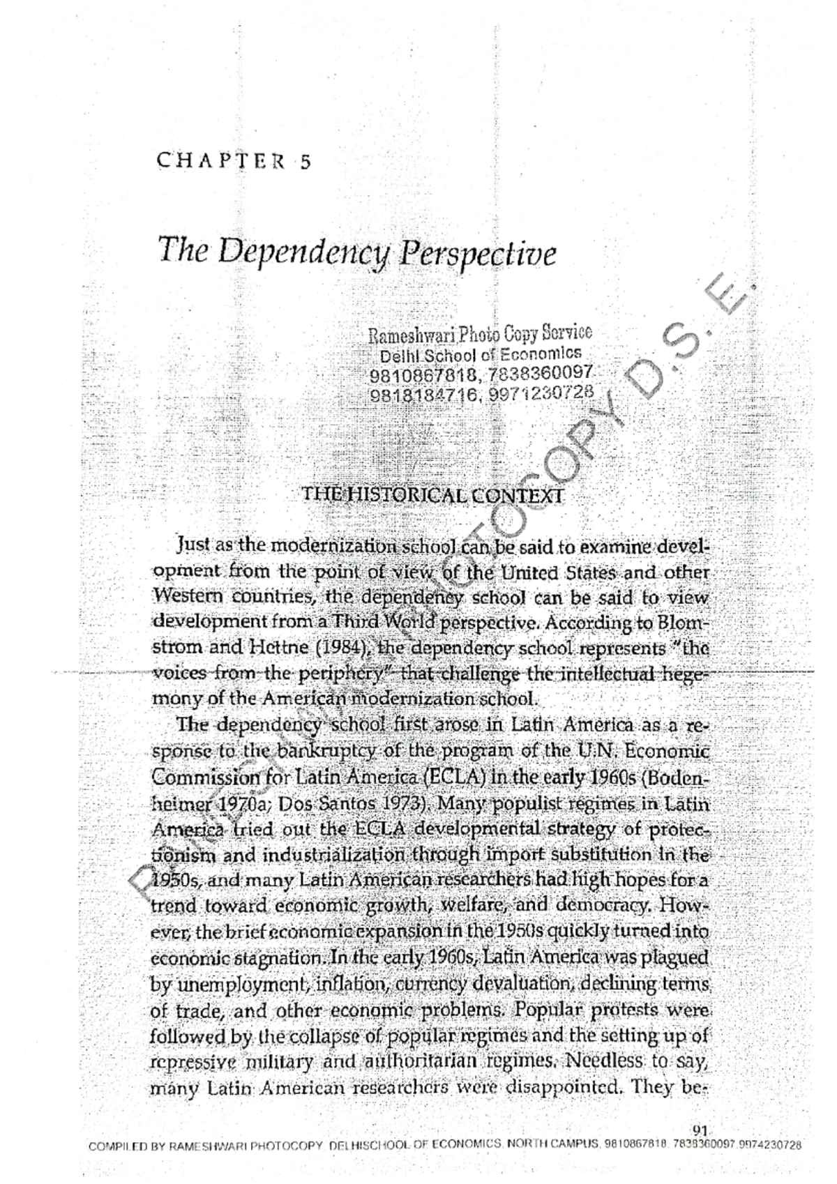 Chapter 5: The Dependency Perspective - Historical Context Analysis ...