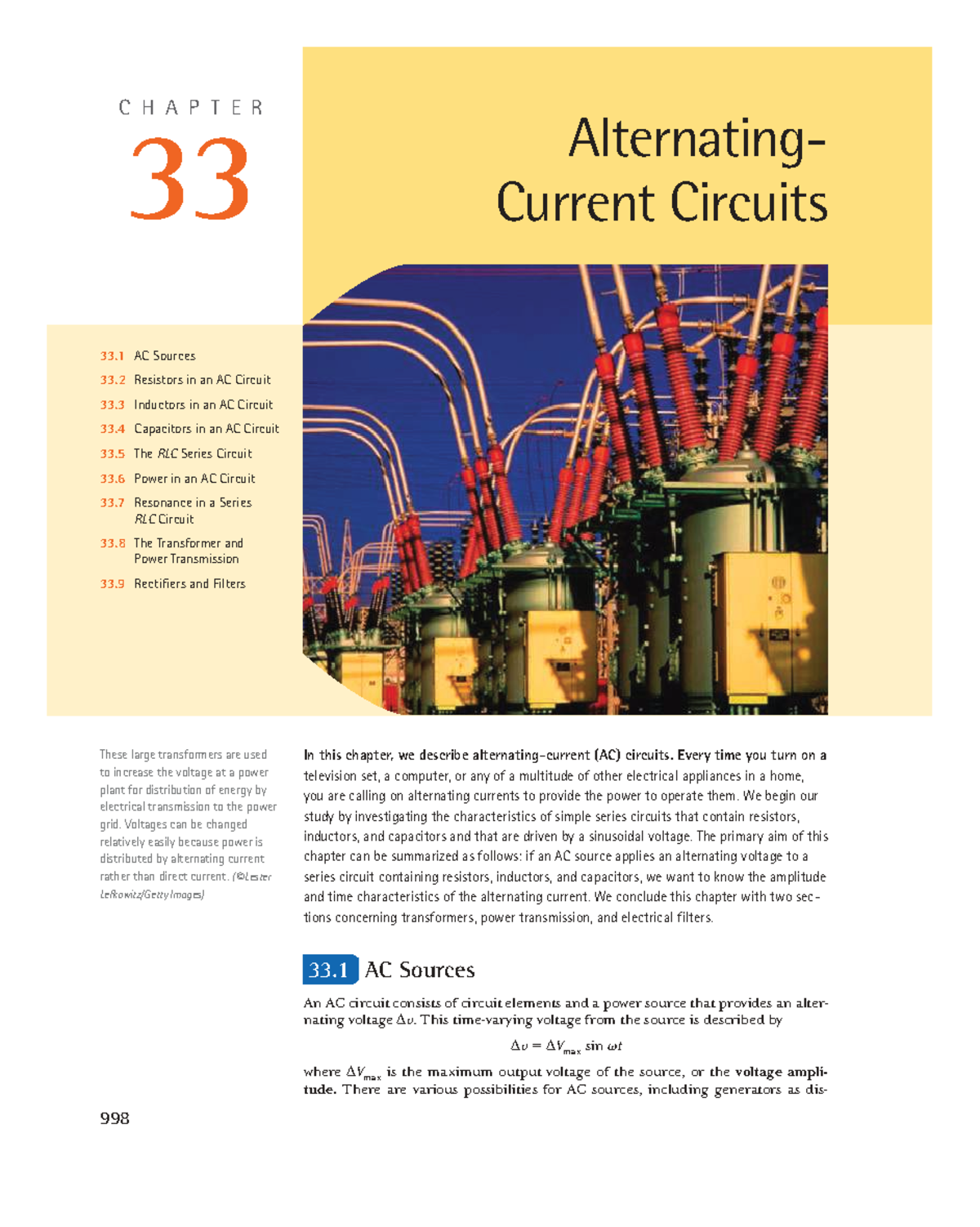 CH 33 EN AG - Alternating Current Circuits Overview and Key Concepts ...
