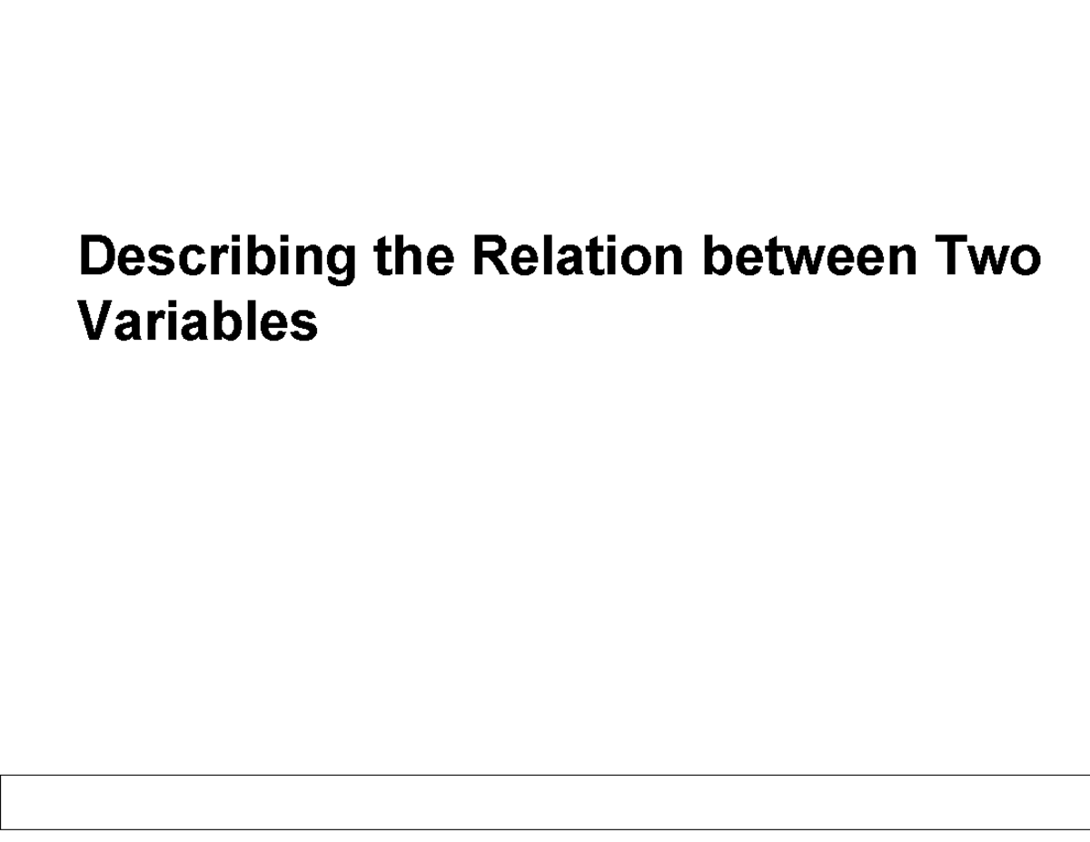 Week 9 Correlation Notes: Scatter Diagrams & Linear Relationships - Studocu