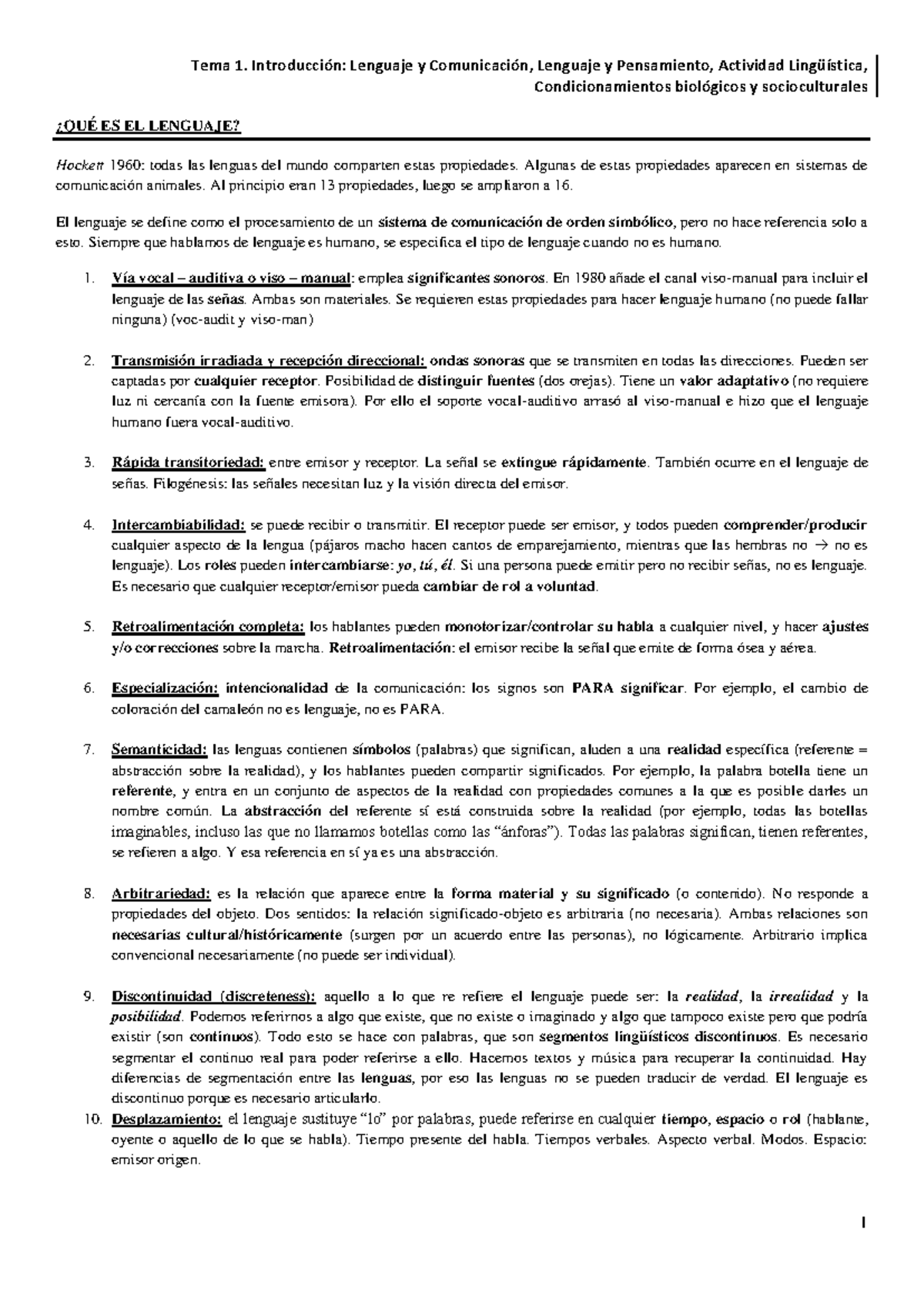Tema 1. Introducción - Tema 1. Introducción: Lenguaje y Comunicación ...