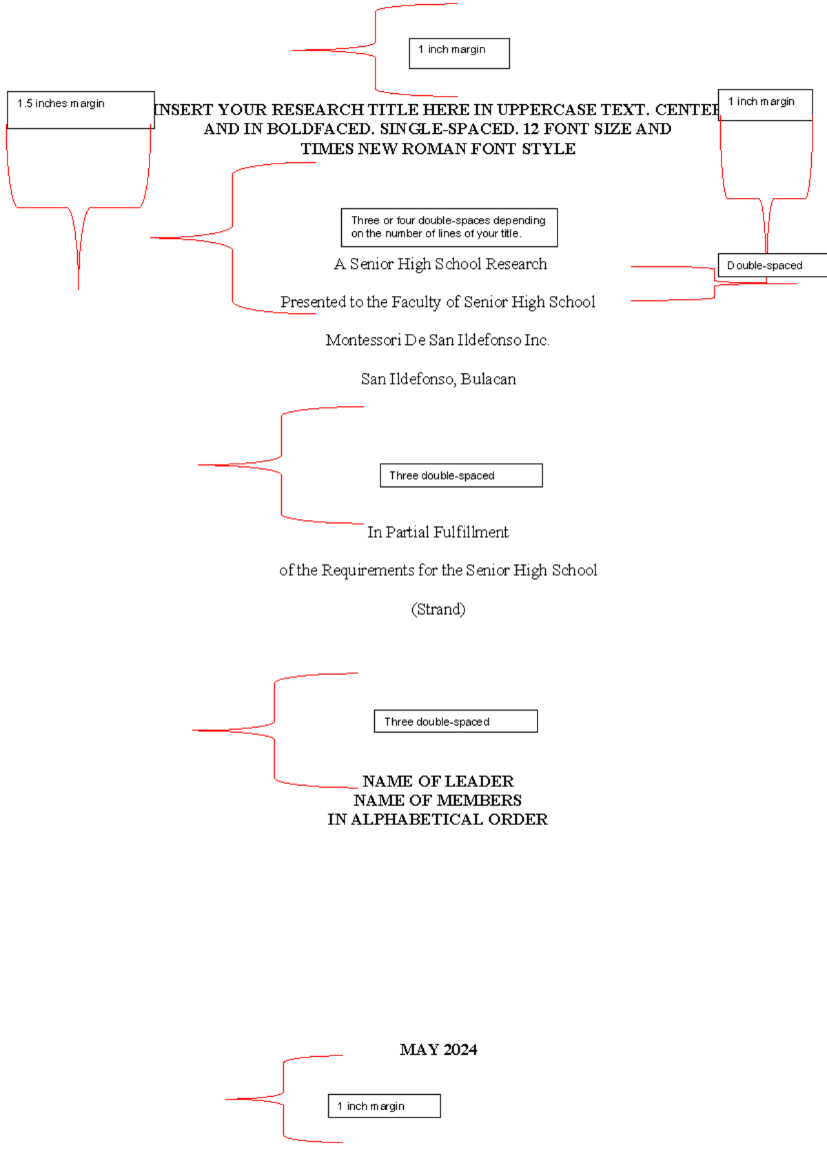 FINAL RESEARCH FORMAT FOR SENIOR HIGH SCHOOL (SHS 101) - Studocu