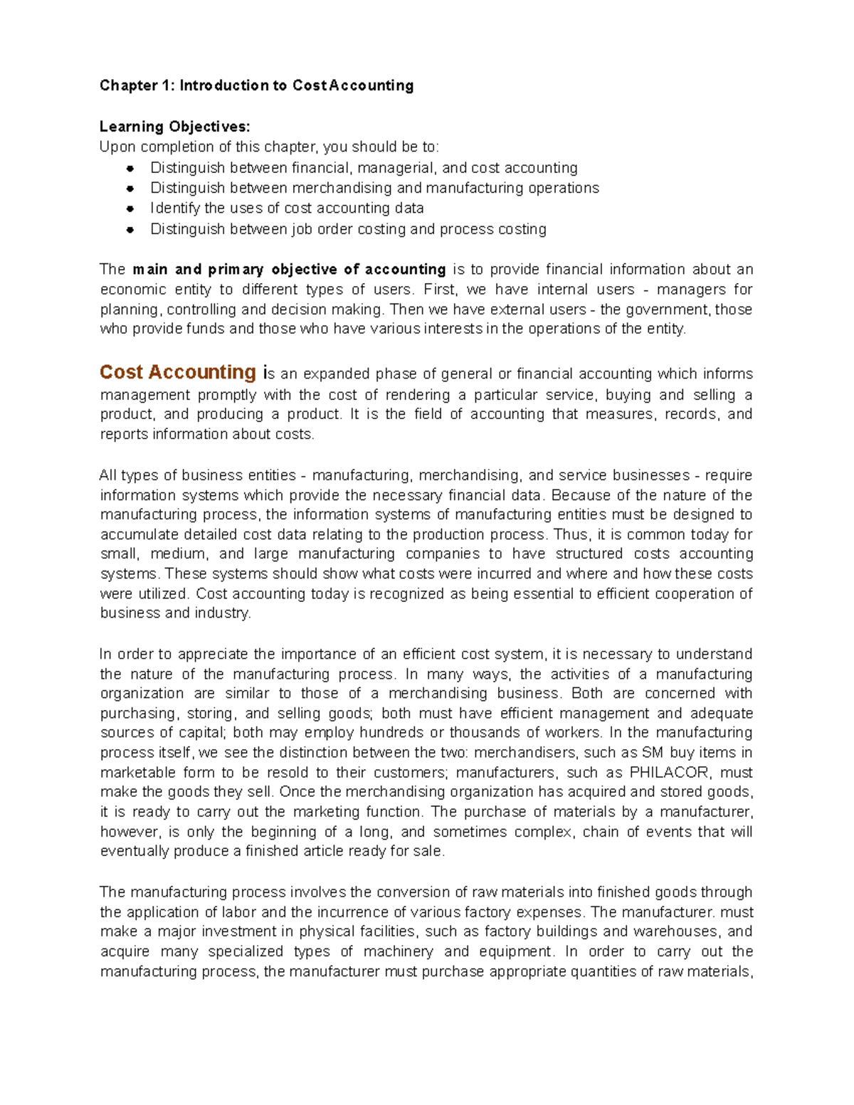 Cost Accounting 101: Overview and Key Concepts (Inb 3929951) - Studocu