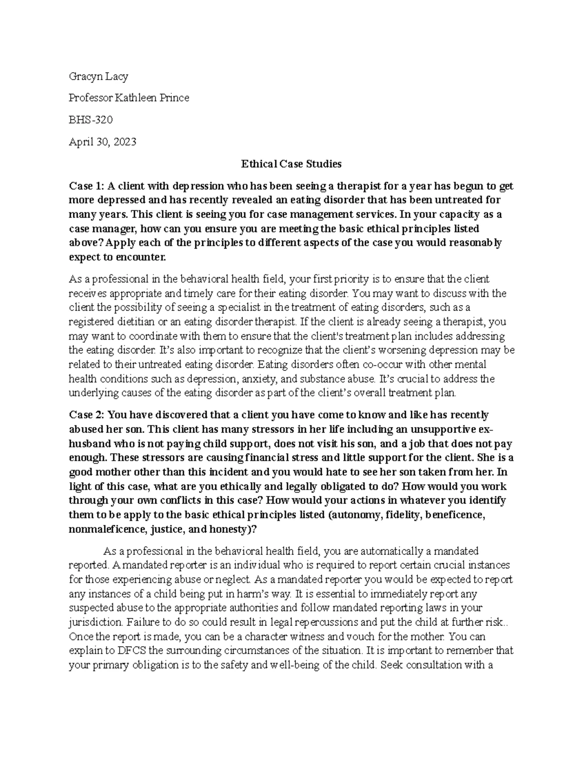 GCU Statement on the Integration of Faith, Learning, and Work document ...