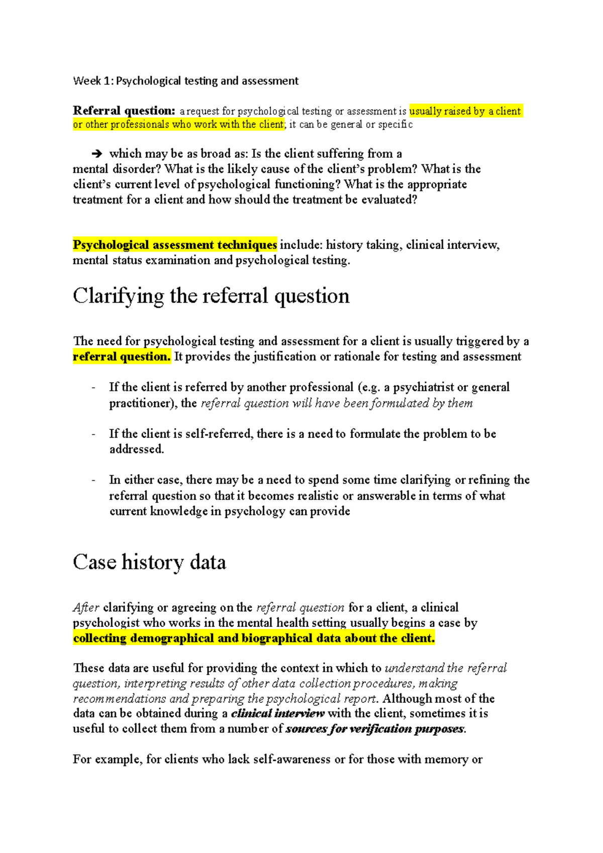 EDF4602 Week 1: Introduction to Psychological Testing and Assessment ...