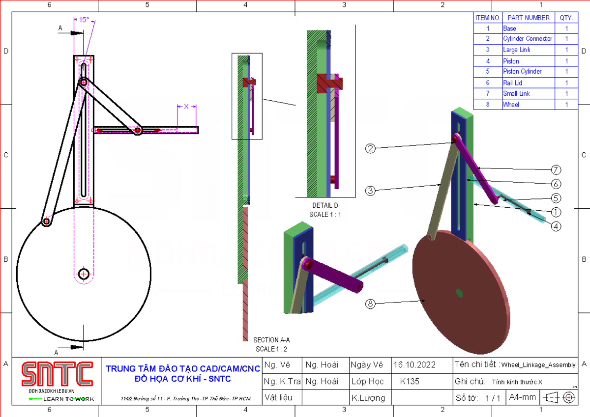Wheel Linkage Assembly - K135 Detail Drawing - Studocu