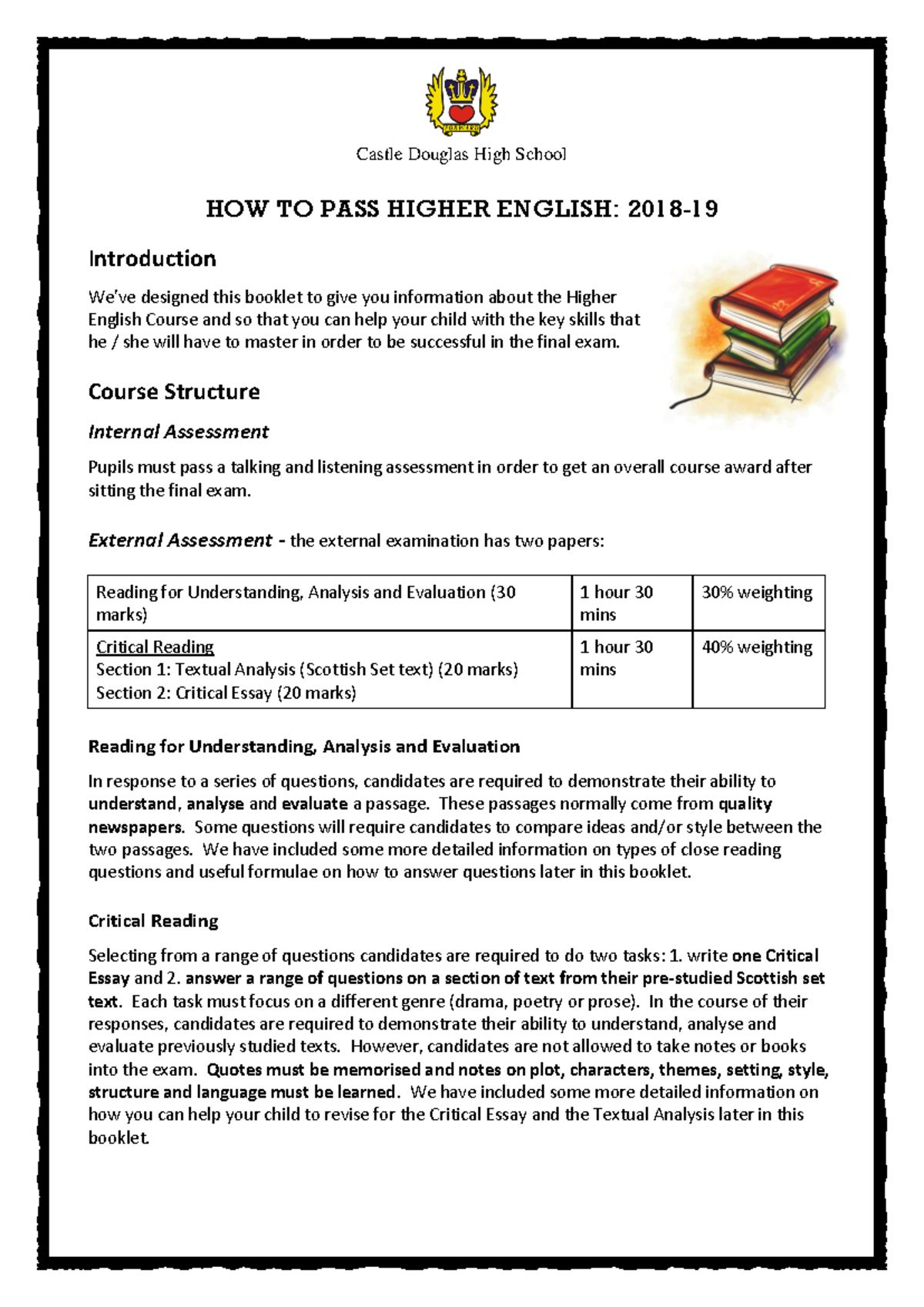 How to Pass Higher English: Essential Guide for Final Exam 2018-19 ...