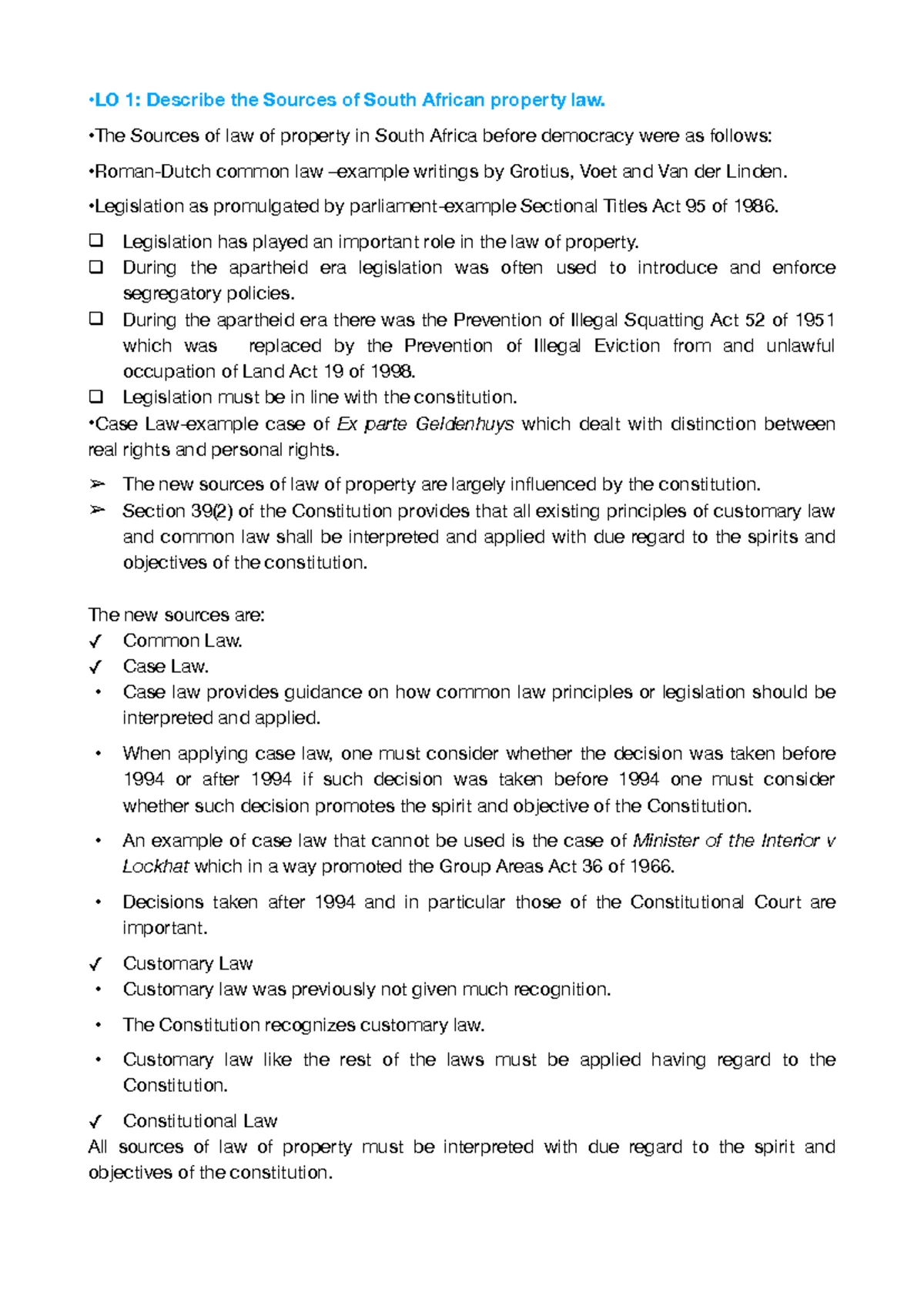 Labour Law Notes - LLAW - Key Concepts and Framework - Studocu