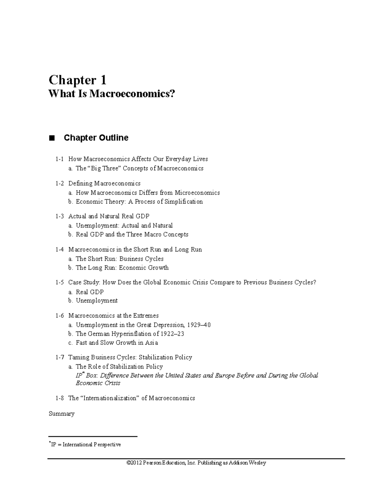 C01 ANS - Answers for Ch. 1 of textbook - Chapter 1 What Is ...