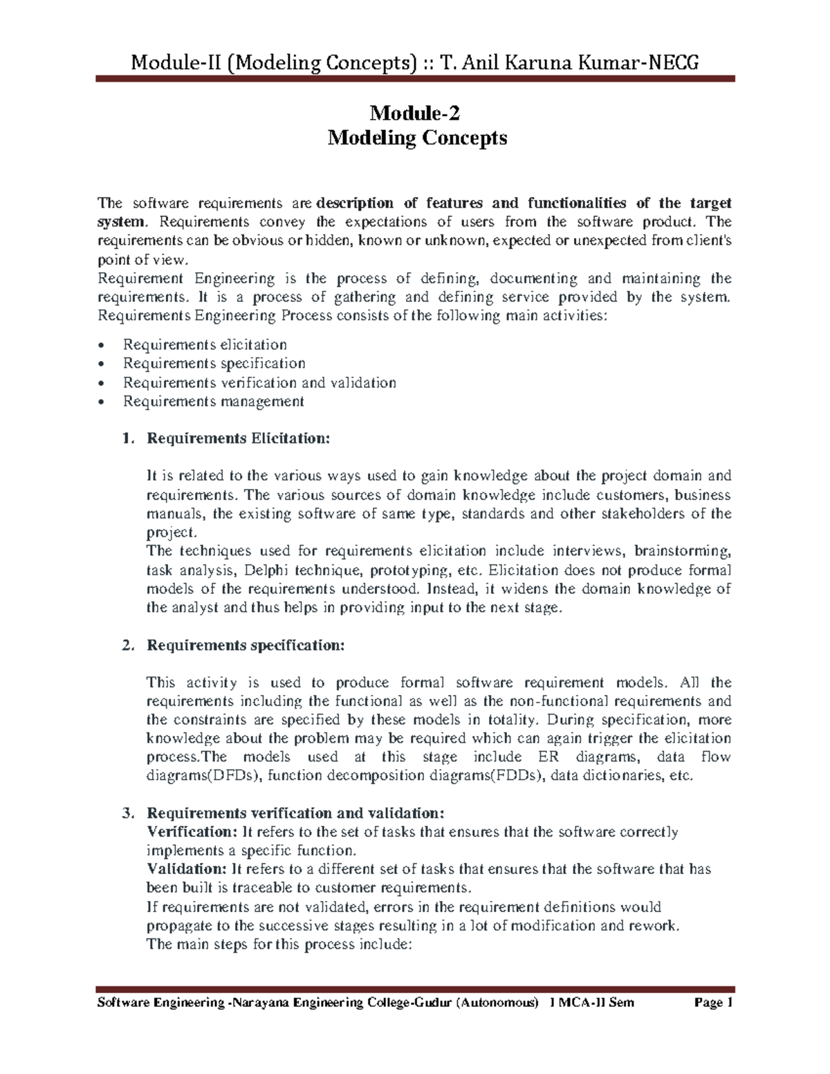 Modeling Concepts in Software Engineering (Autonomous) I Sem Notes ...