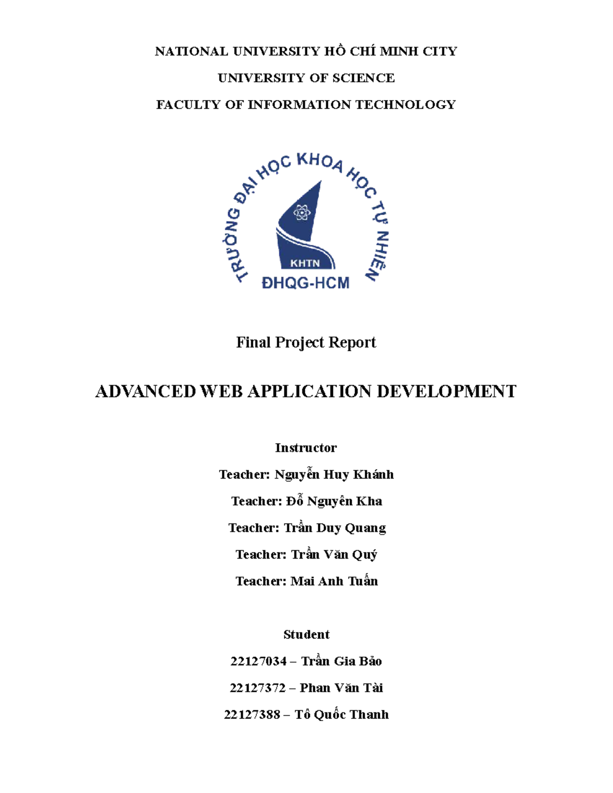 Final Project Report: Learnix Platform for IT Education (IT-ADV-WEB ...