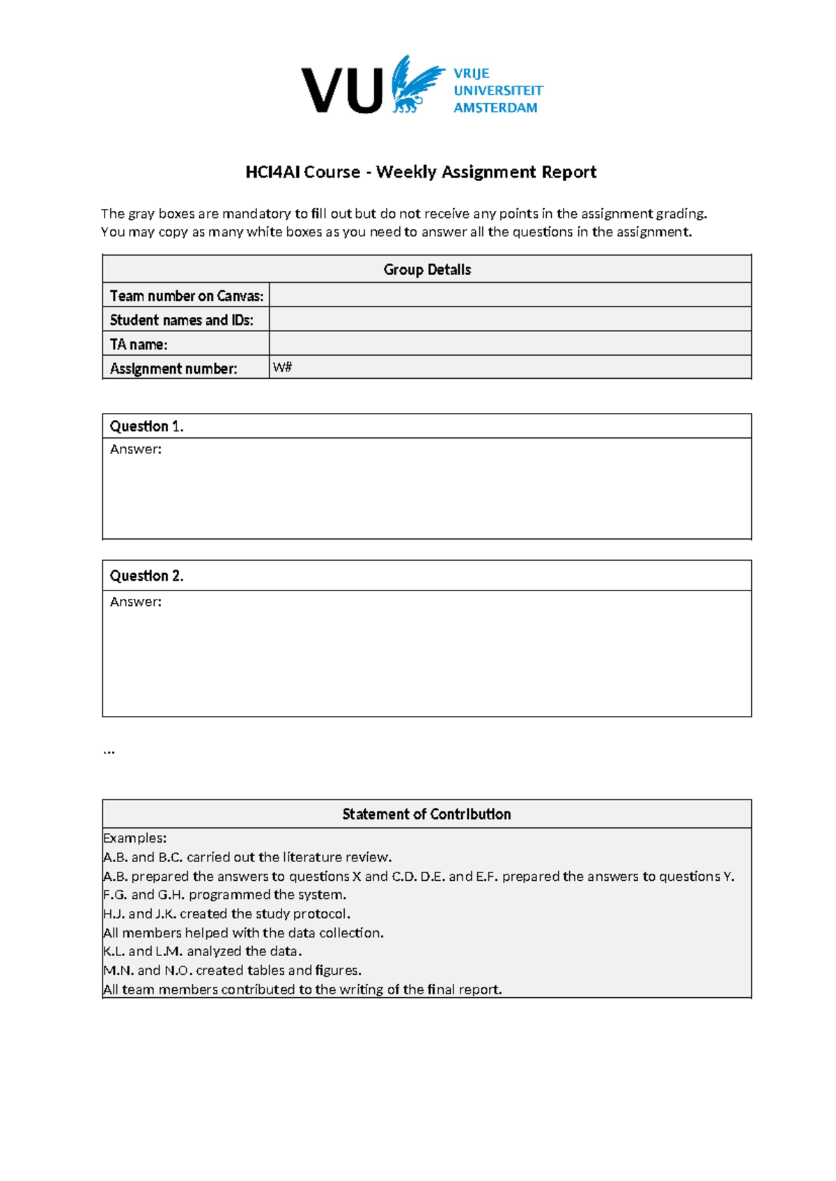 HCI4AI Weekly Assignment Report Template (W#) - Studeersnel