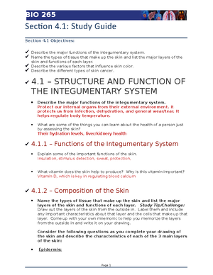 Structure and Function of the Lymphatic System - BIO 265 Lab Notes - 3 ...