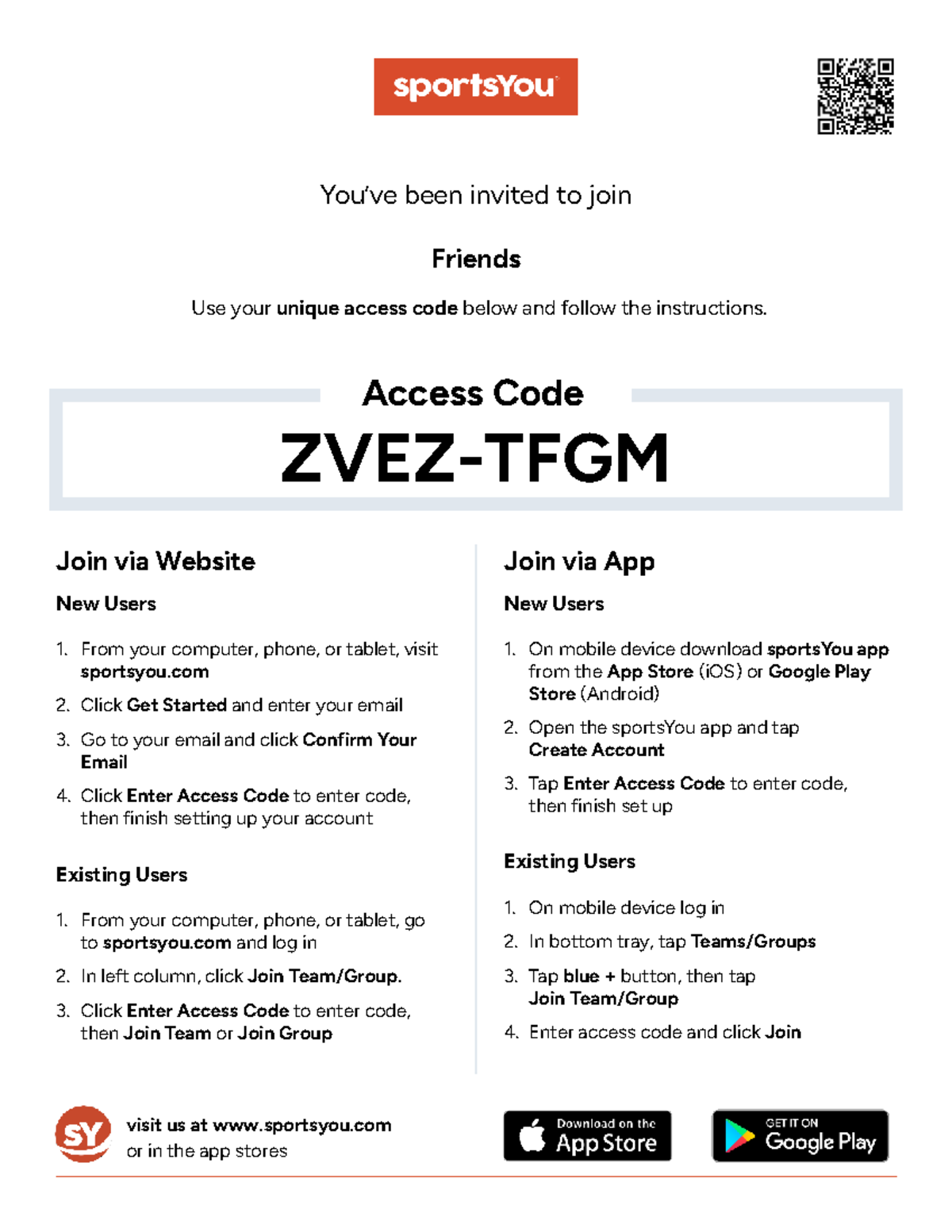 Signup Instructions for Friends - Bffgh Access Code Guide - Studocu