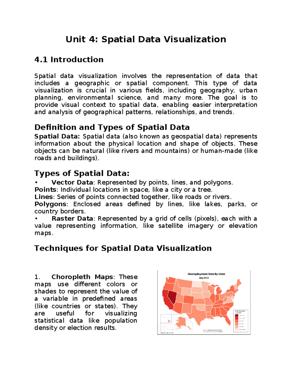 Spatial Visualization Examples