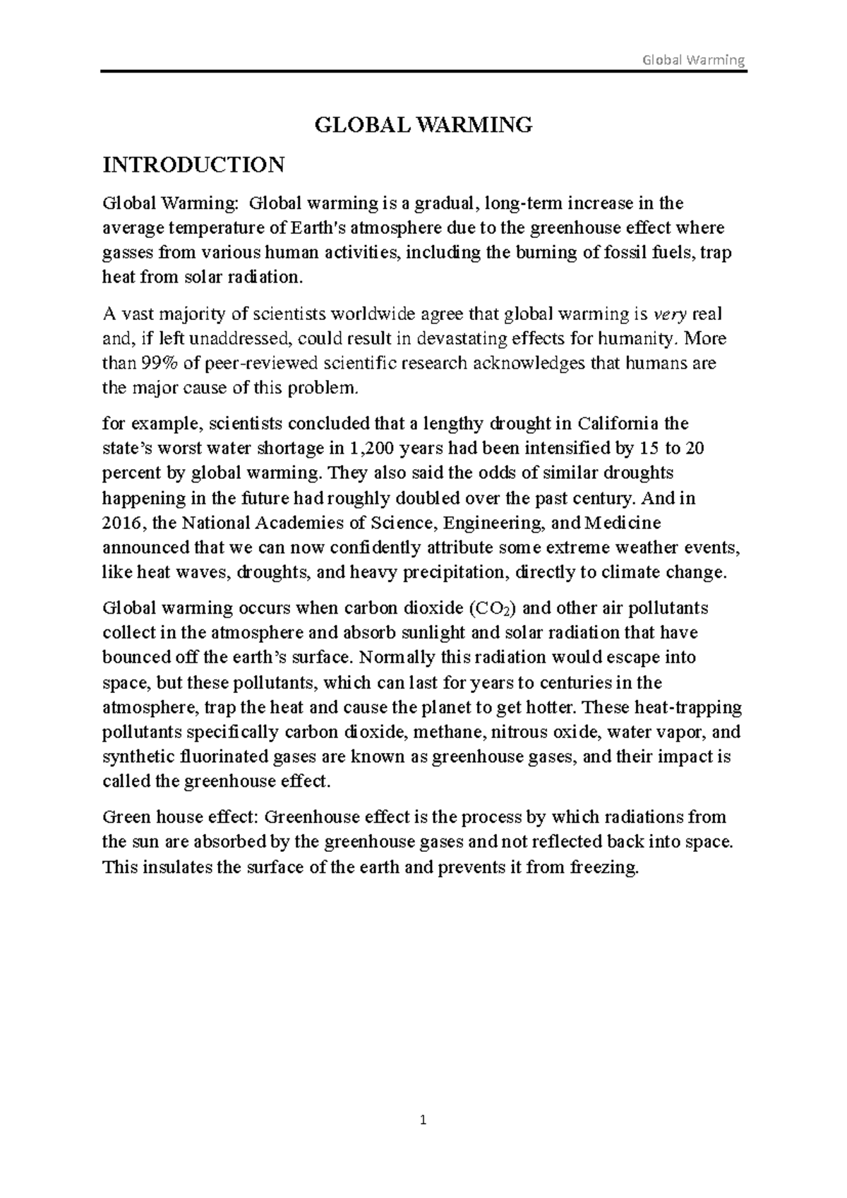 Module 5-1: Global Warming and Its Impact on Natural Resources - Studocu