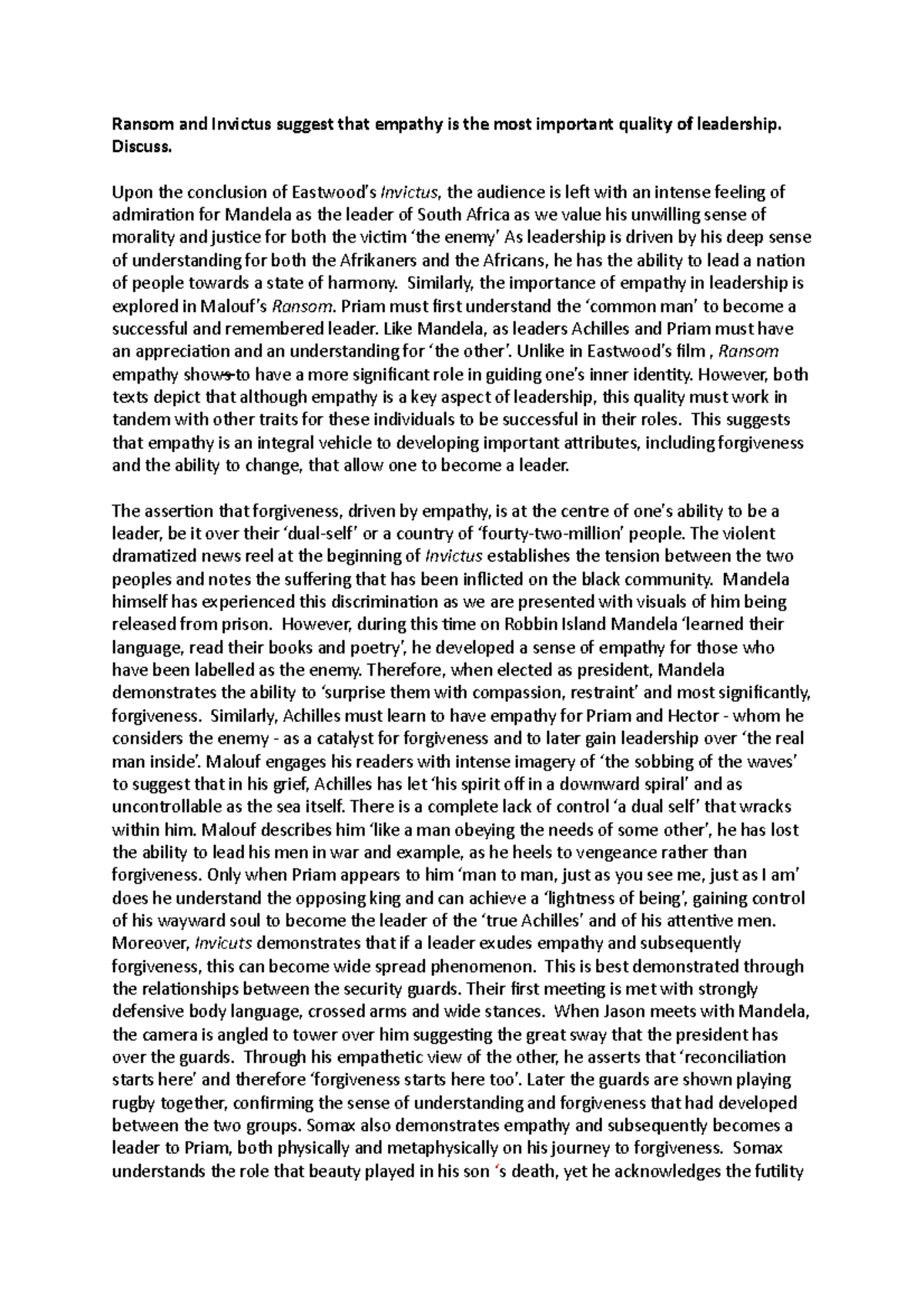 A+ sample 1 - great exapmle of a previous assesment to use as a guide ...