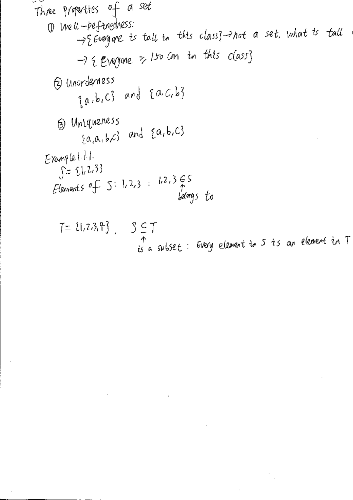 MATH1010 Lecture Notes: Properties of Sets and Functions - Studocu