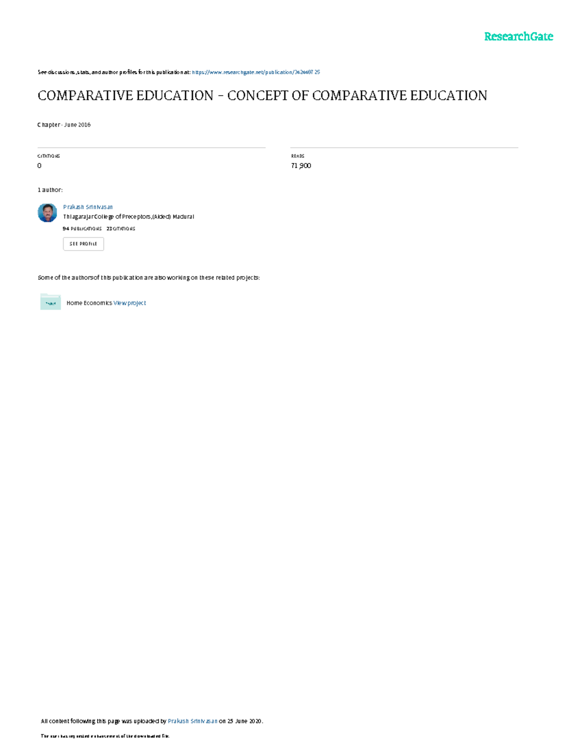Comparative Education CE 101: Understanding Key Concepts & Scope - Studocu