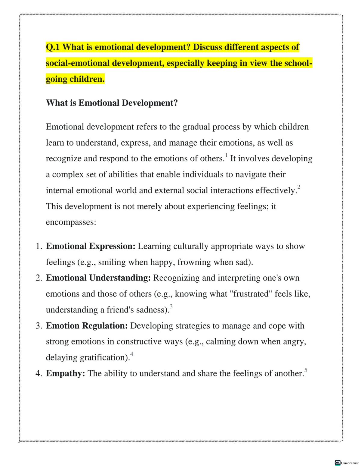 Emotional Development in Children: Key Aspects and Insights (8610-2 ...