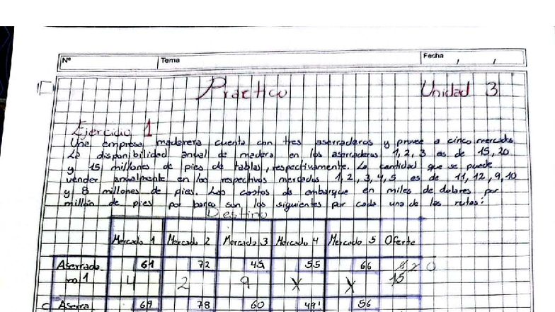 Práctico 2 (Operativa): Análisis de Transporte y Costos - Studocu