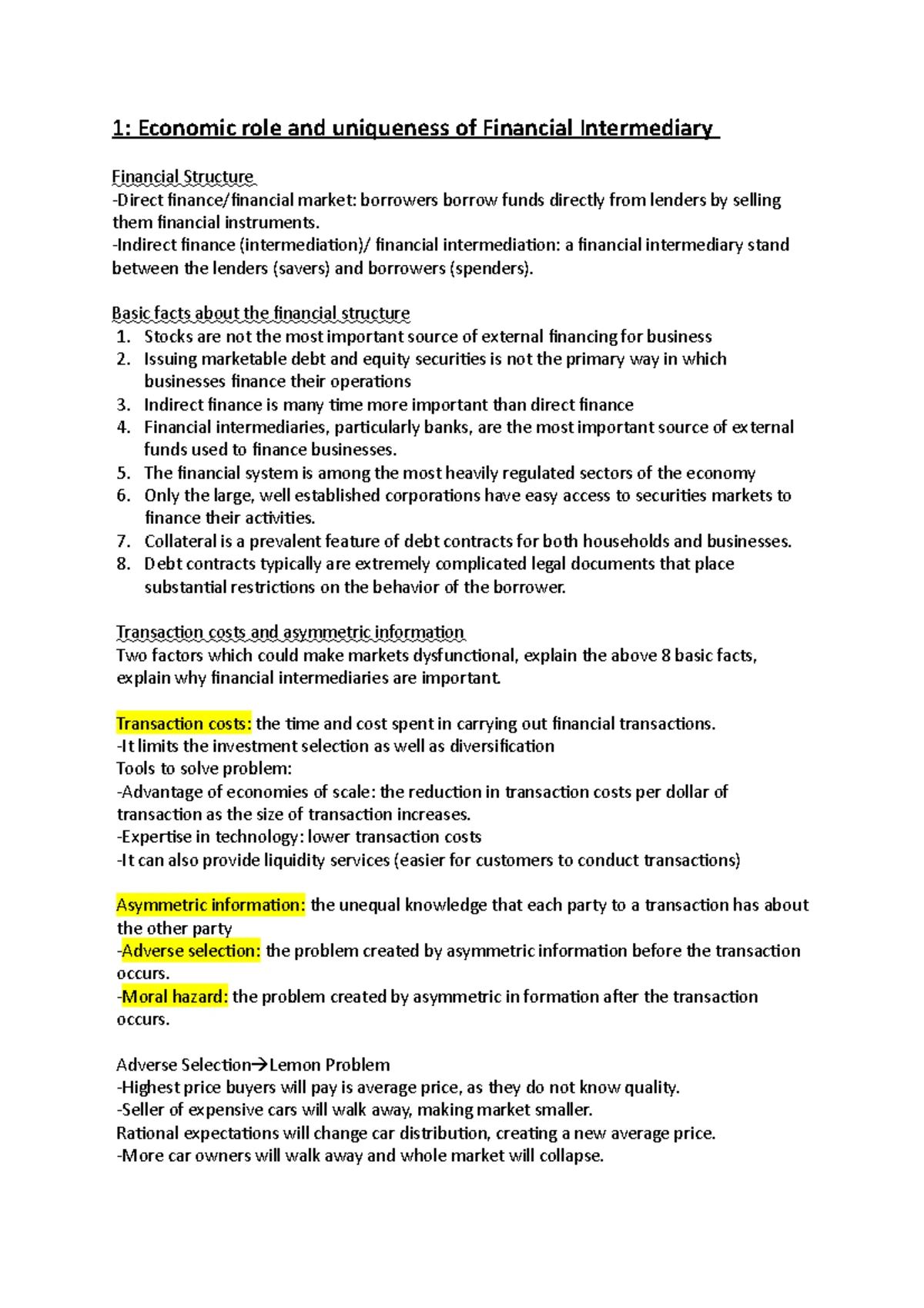 Bank-finance-notes - Lecture notes all - 125 Bank Financial Management ...