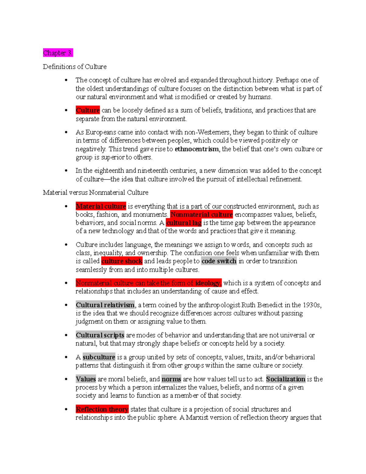 Sociology 101: Chapter 3 Lecture Notes on Media's Cultural Impact - Studocu