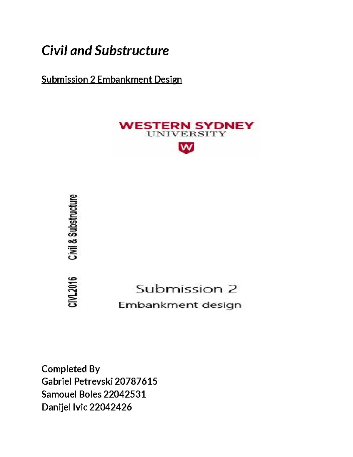 Civil Substructure 301220 Tutorial 3: Column Base Design & Soil Tests ...