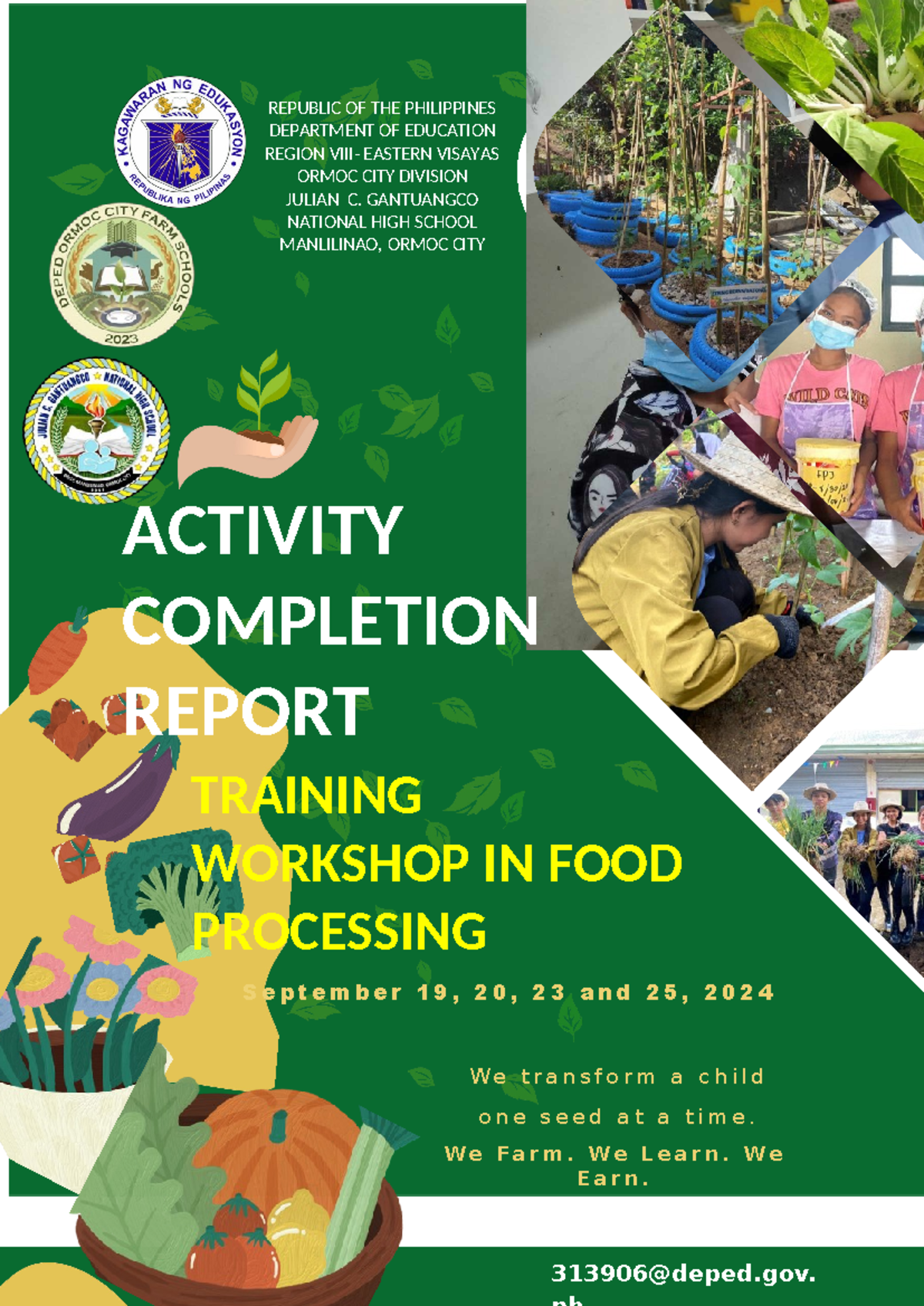 ACR-Training Workshop in Food Processing-Sept - W e t r a n s f o r m a ...