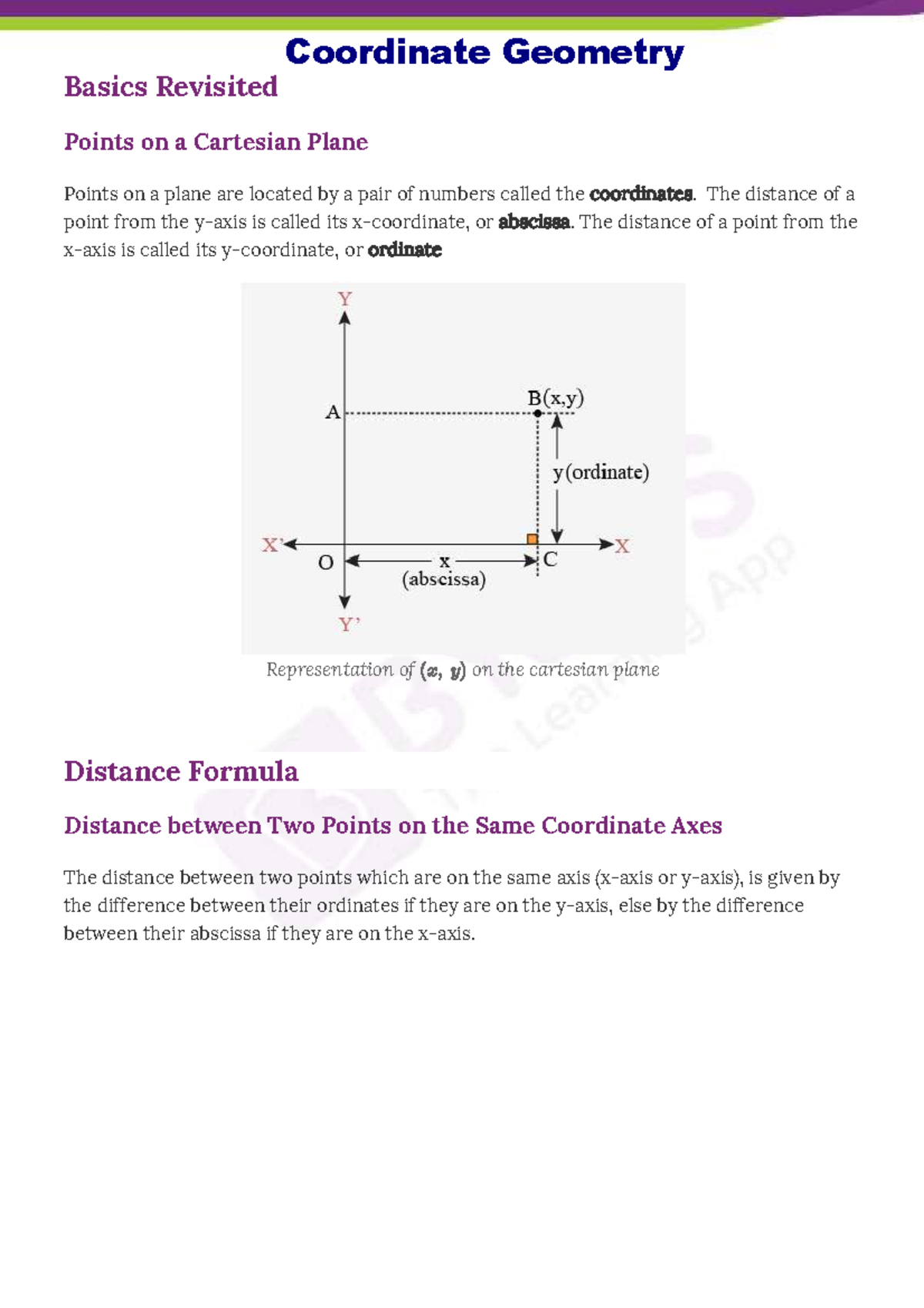 Coordinate Geometry Concepts for Class 10: Key Formulas & Applications ...