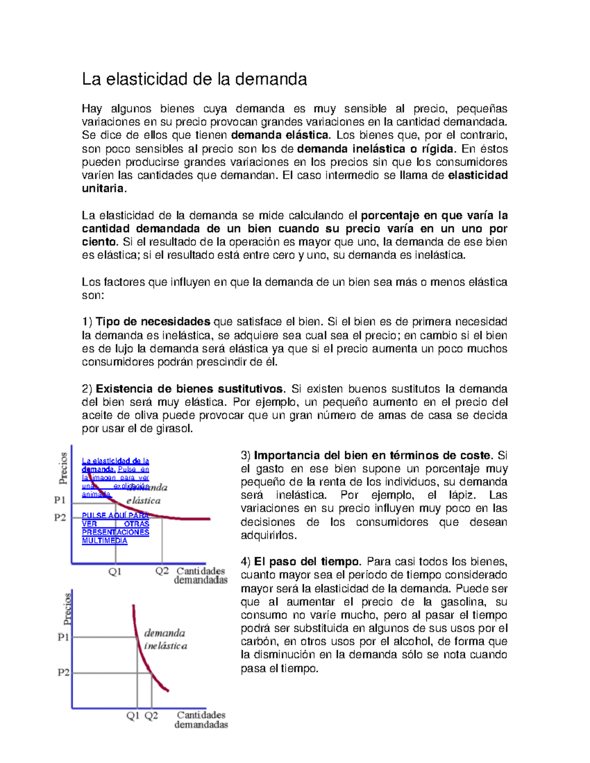 Elasticidad en Microeconomía: Análisis Detallado de Demanda y Oferta ...