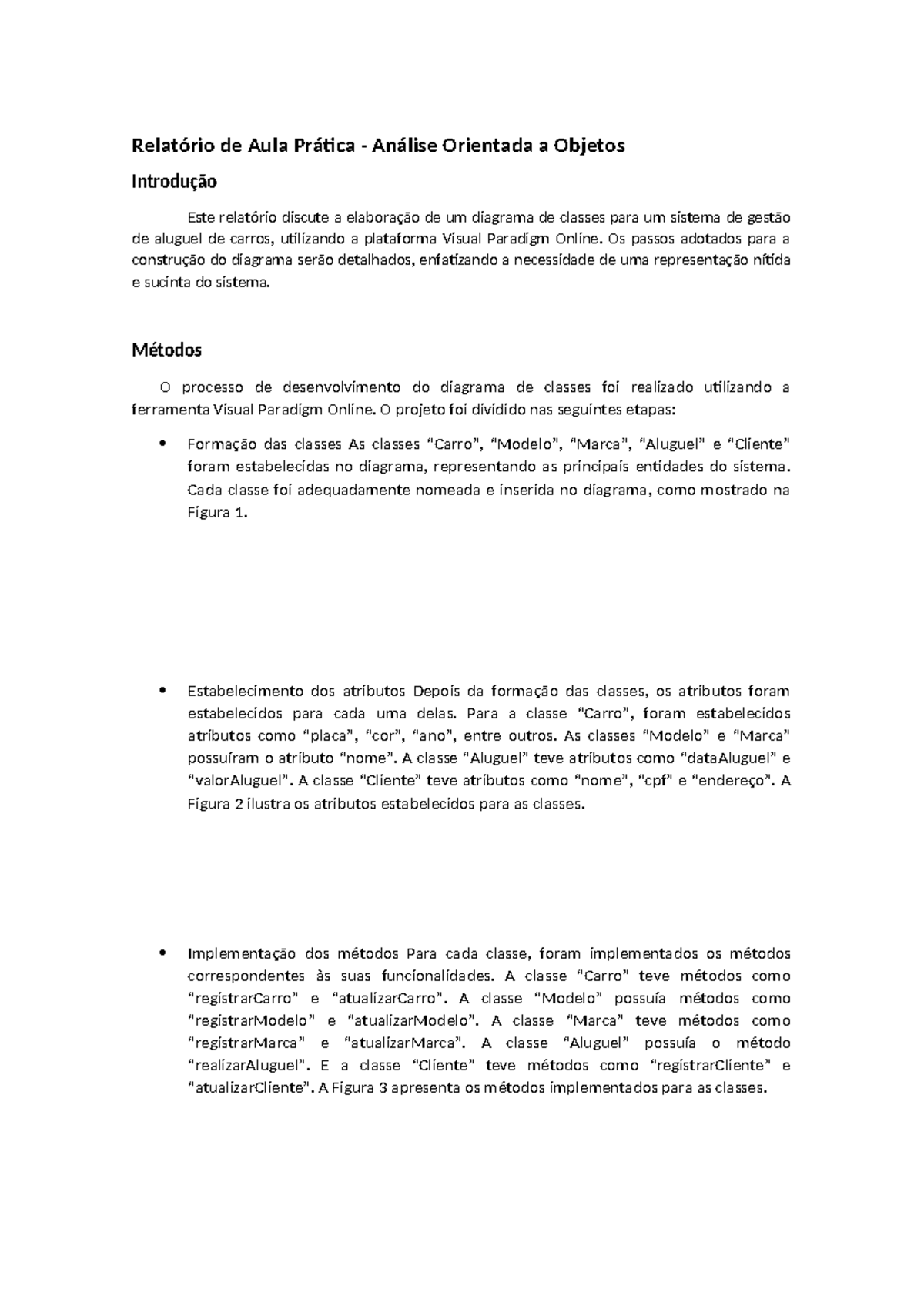 Análise Orientada a Objetos - Diagrama de Classes para Sistema de ...