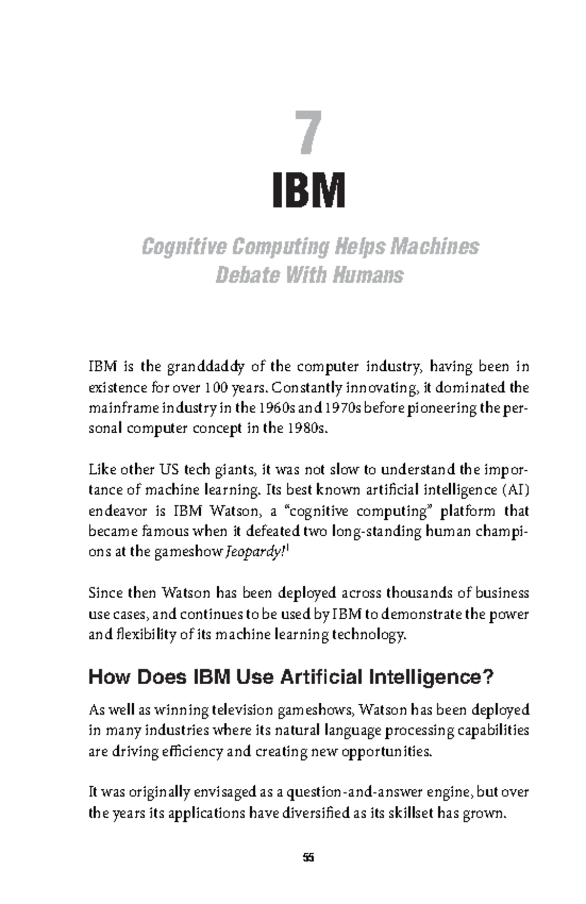 IBM's Cognitive Computing Evolution: From Machines to Debates - Studocu