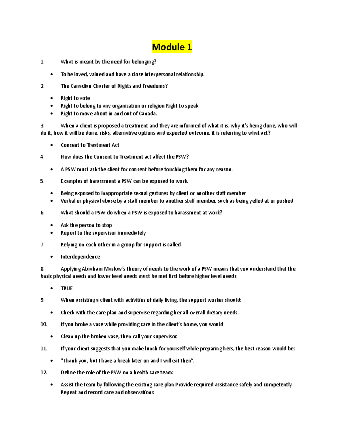 PSW Exam Reviewer 2022: Key Concepts and Guidelines - Studocu